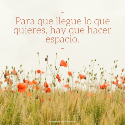 Hacer espacio