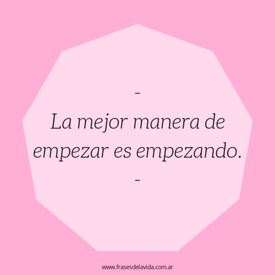 La mejor manera de empezar