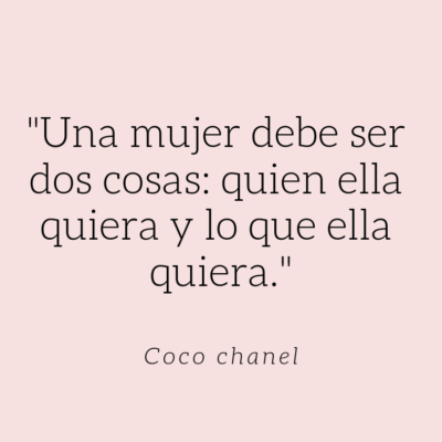 Una mujer debe ser