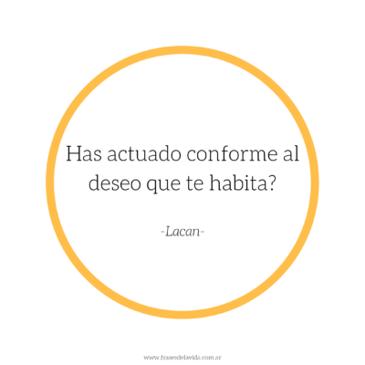 Actuar conforme al deseo