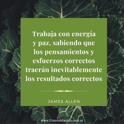 Trabaja con energía y paz