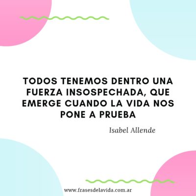 Todos tenemos dentro una fuerza insospechada