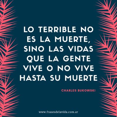 Lo terrible no es la muerte