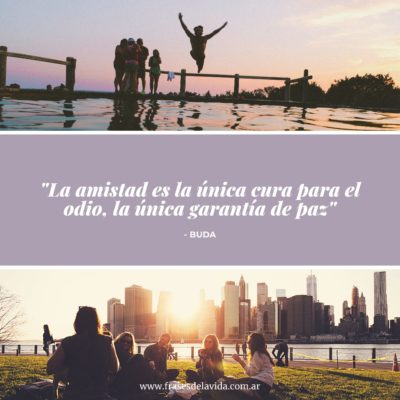 La amistad es la única garantía de paz