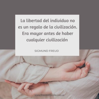 La libertad del individuo no es un regalo de la civilización