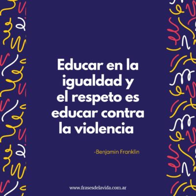 Educar en la igualdad y el respeto