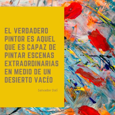Pintar en un desierto vacío