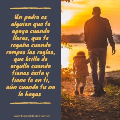 Un padre tendrá fe en ti, aún cuando tú no lo hagas