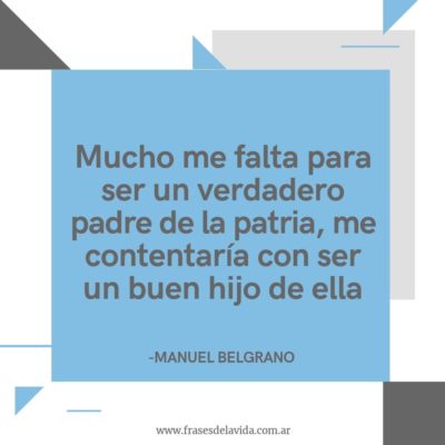 Mucho me falta para ser un verdadero padre de la patria