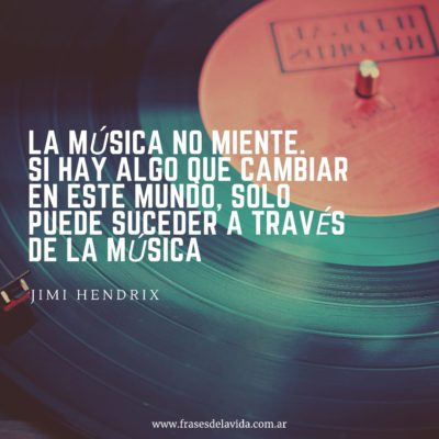 La música puede cambiar el mundo