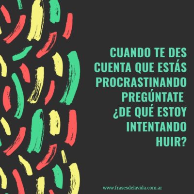 ¿Dé qué estás intentando huir?