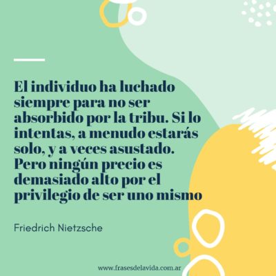 El individuo ha luchado siempre para no ser absorbido por la tribu
