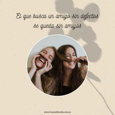 No busques amigos perfectos
