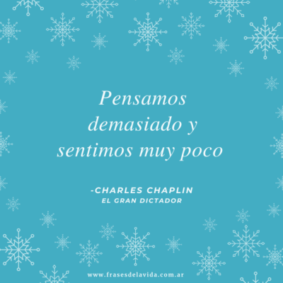 Pensamos demasiado y sentimos muy poco