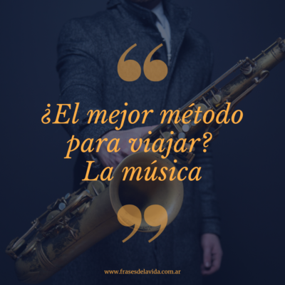 ¿El mejor método para viajar? La música