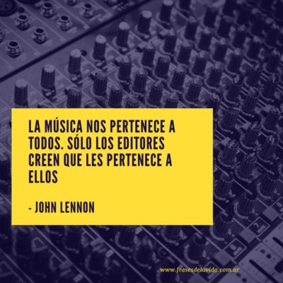 La música nos pertenece a todos. Sólo los editores creen que les pertenece a ellos