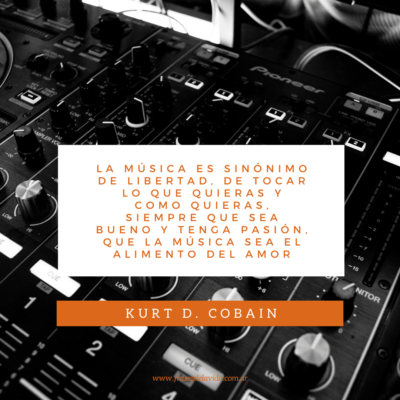 La música es sinónimo de libertad, de tocar lo que quieras y como quieras, siempre que sea bueno y tenga pasión, que la música sea el alimento del amor