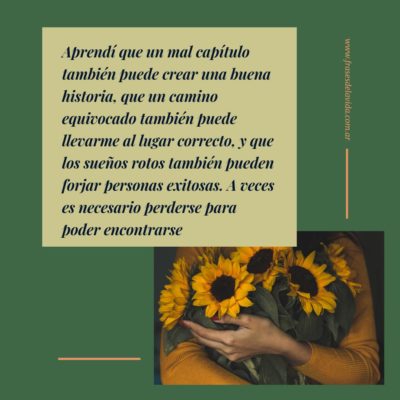 A veces es necesario perderse para poder encontrarse