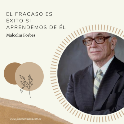 El fracaso es éxito si aprendemos de él