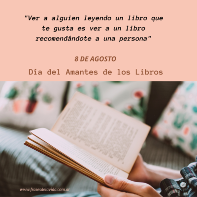 Ver a alguien leyendo un libro que te gusta es ver a un libro recomendándote a una persona día de los amantes de los libros