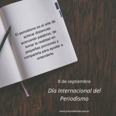 El periodismo es el arte de achicar distancias acercando palabras, de tomar la realidad en pequeñas porciones y compartirla para ayudar a entenderla